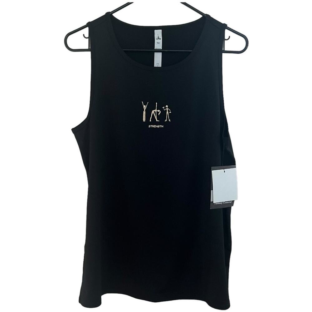 The Girls Black Tank Top with White Graphic